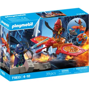 Playmobil 71833 Heroes: hrdinská dron proti zlému nindžovi