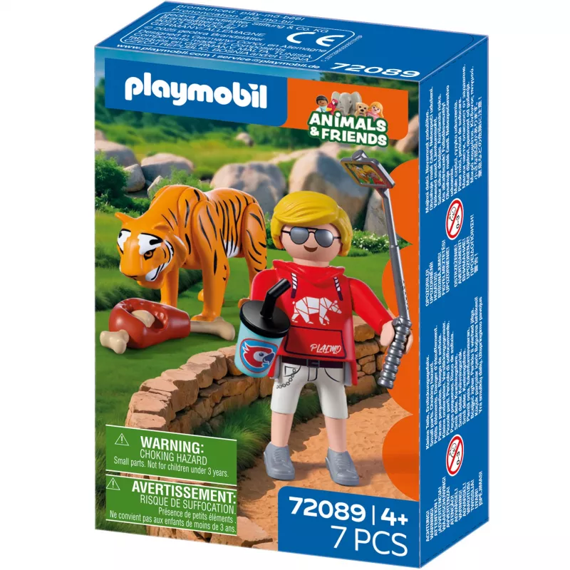 PLAYMOBIL 72089 Animals & Friends Zoo tiger a návštevníci