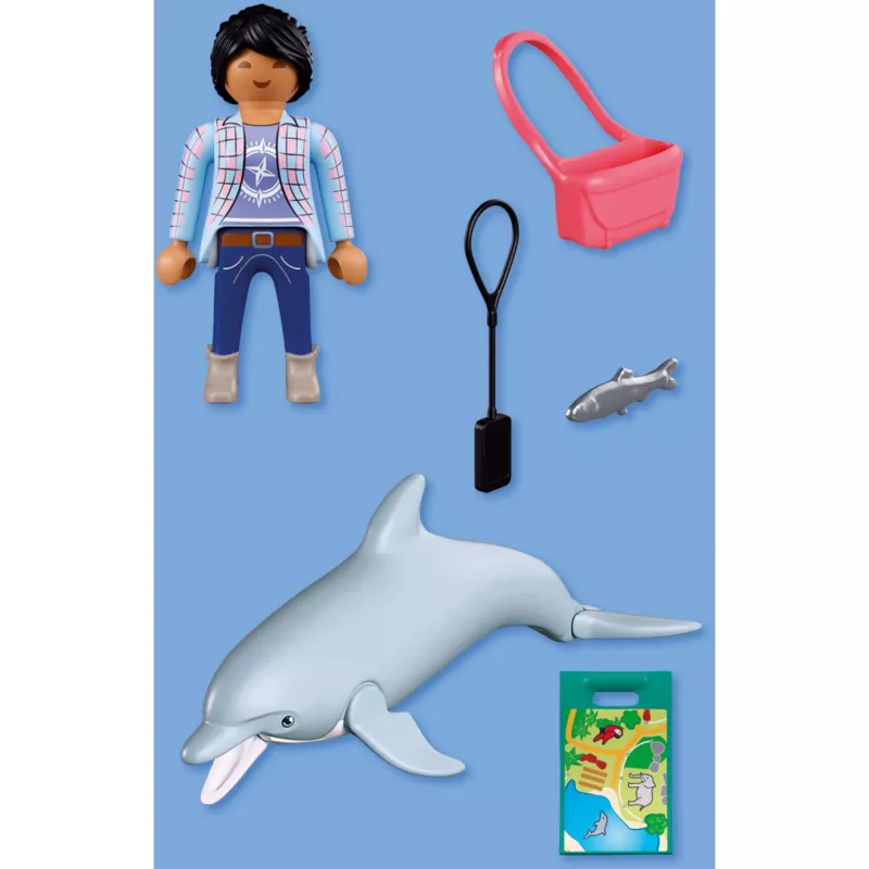 PLAYMOBIL 72091 Animals & Friends Zoo delfín a návštevníci