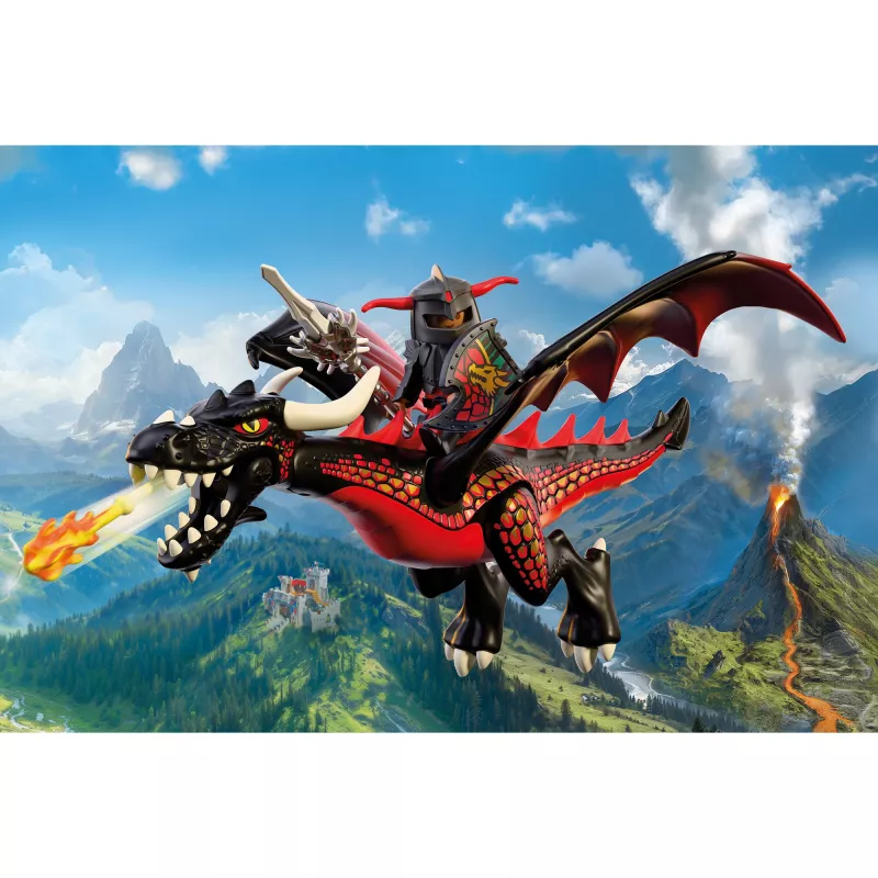 Playmobil 72114 rytier čierny drak