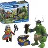 PLAYMOBIL Knights 72116 Troll s pokladom leví rytier