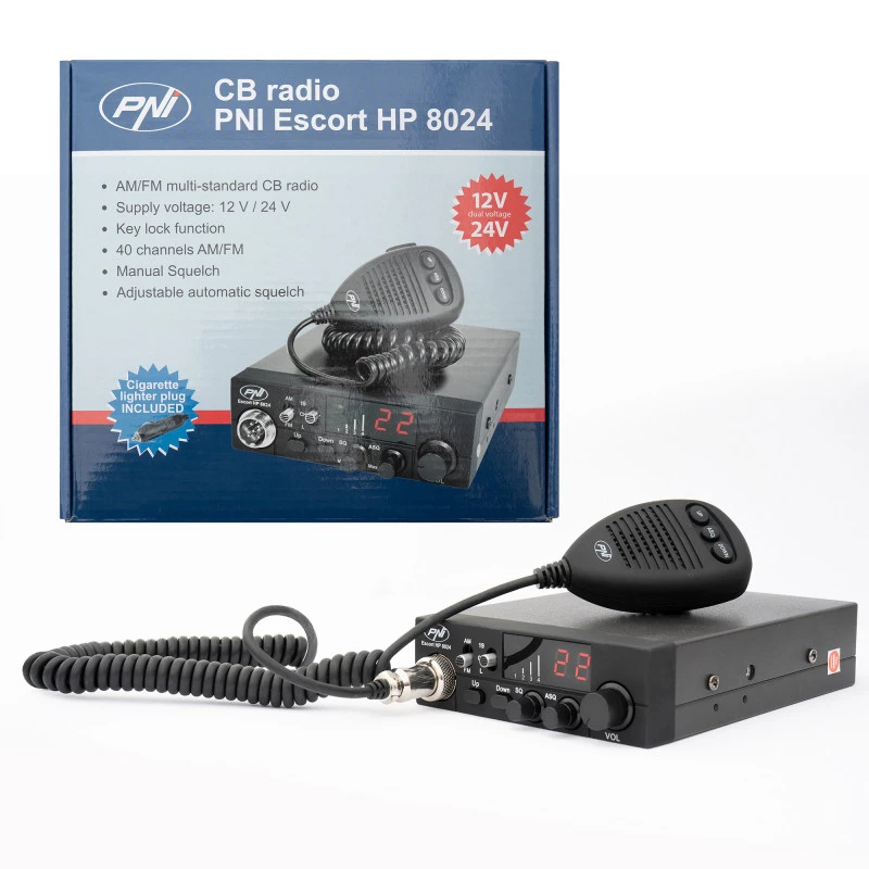 PNI HP-8024 ESCORT CB rádiostanica AM/FM 12/24V
