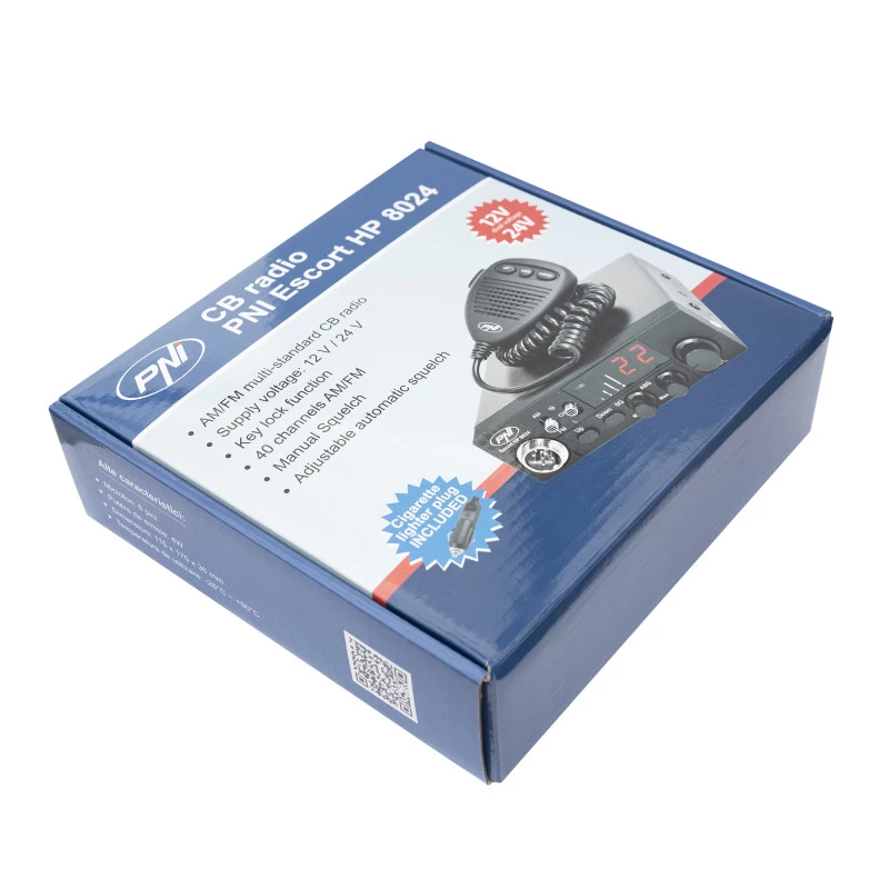 PNI HP-8024 ESCORT CB rádiostanica AM/FM 12/24V