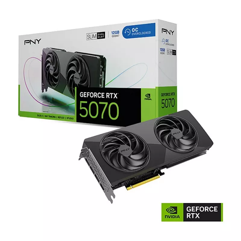 PNY GeForce RTX 5070 Slim OC 12GB GDDR7 grafická karta