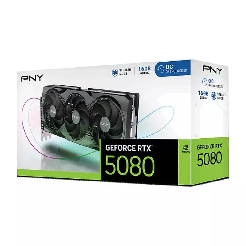 PNY GeForce RTX 5080 OC Grafická karta - GeForce RTX 5080