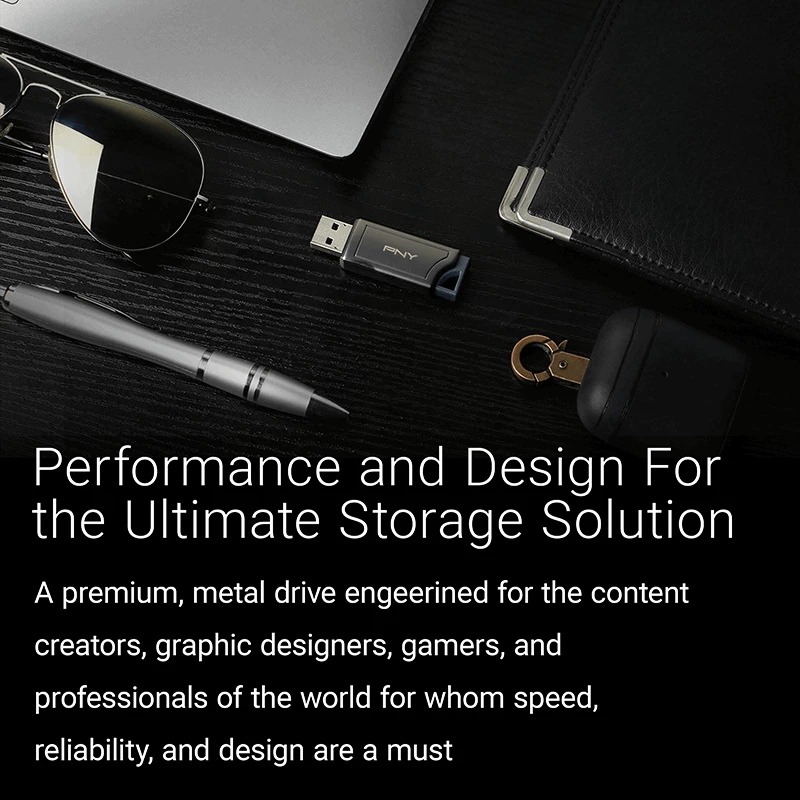 PNY PRO Elite V2 256 GB USB 3.2 Gen 2 Type-A bez krytu čierny flash disk
