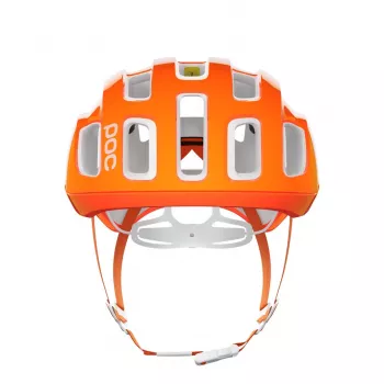 POC Ventral Lite cyklistická prilba Medium Fluorescent Orange/AVIP White