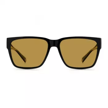 Polaroid Ancillaries PLD9018S807 unisex hranaté slnečné okuliare - Havana rám, hnedé polarizované sklá
