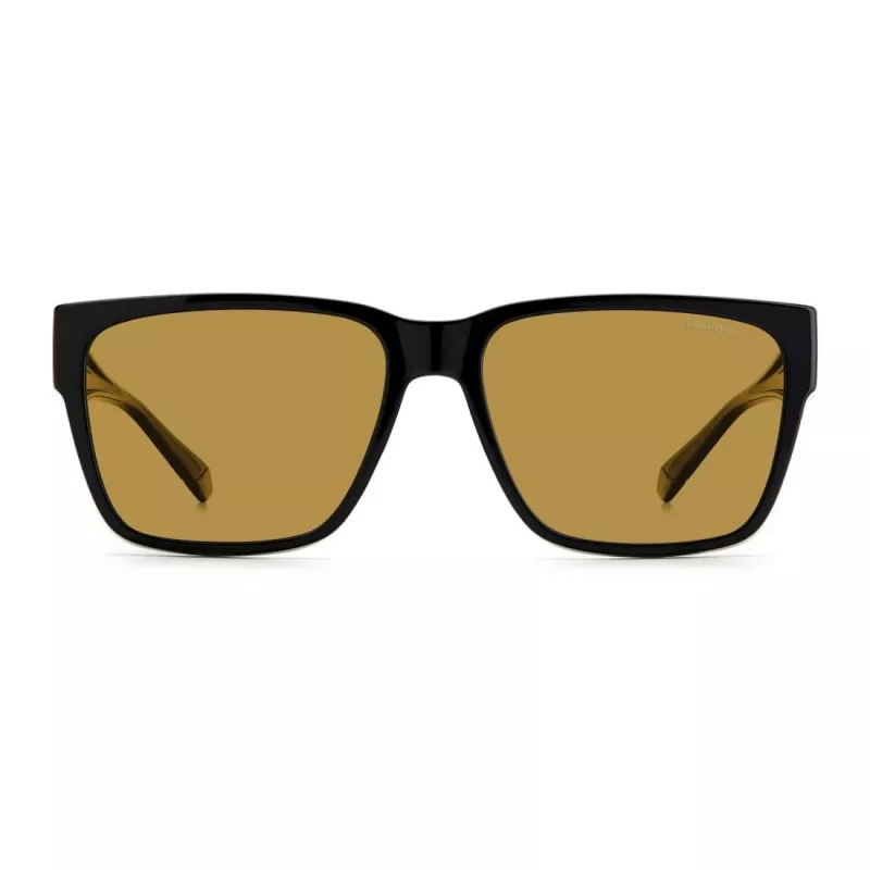Polaroid Ancillaries PLD9018S807 unisex hranaté slnečné okuliare - Havana rám, hnedé polarizované sklá