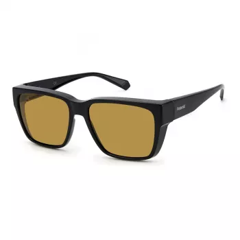 Polaroid Ancillaries PLD9018S807 unisex hranaté slnečné okuliare - Havana rám, hnedé polarizované sklá