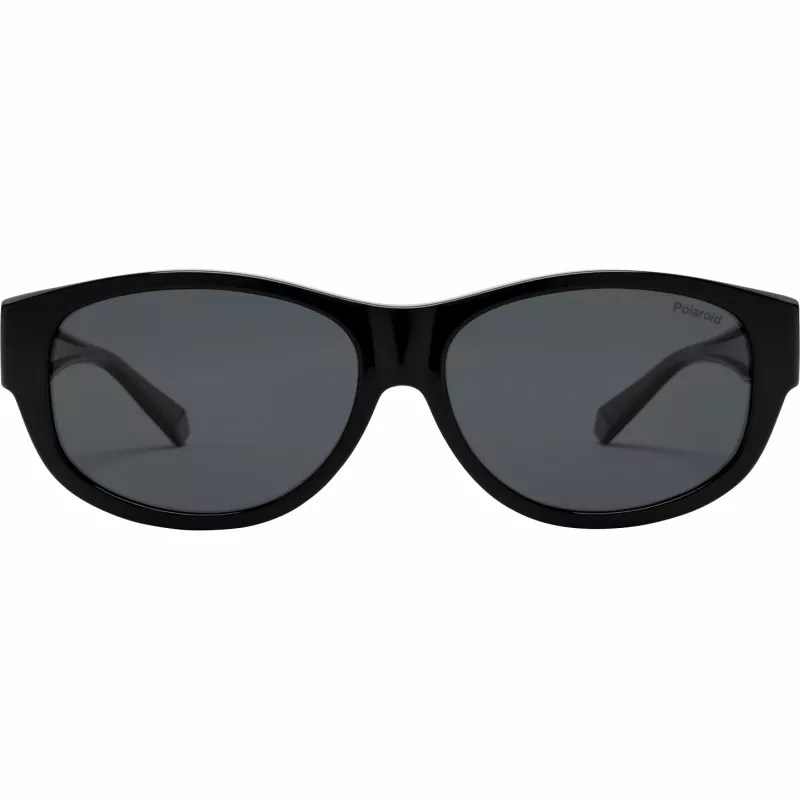 Polaroid Ancillaries PLD9020S08A unisex detské slnečné okuliare - čierny rám, sivé polarizované šošovky
