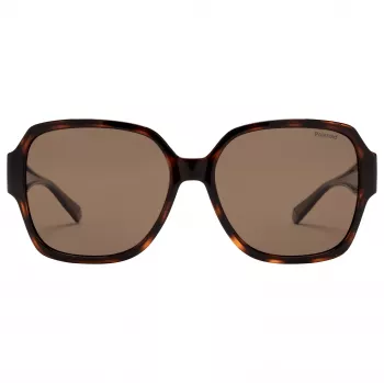 Polaroid Ancillaries PLD9021S086 unisex slnečné okuliare - havannový korytnačinový rám, hnedé polarizované sklá