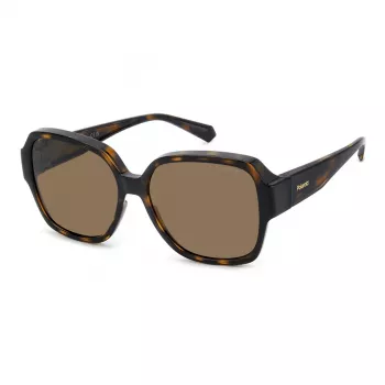 Polaroid Ancillaries PLD9021S086 unisex slnečné okuliare - havannový korytnačinový rám, hnedé polarizované sklá