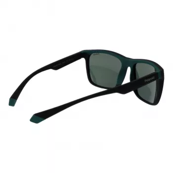 POLAROID PLD2141S563OL unisex slnečné okuliare - havana rám, zelené polarizované sklá, 57 mm