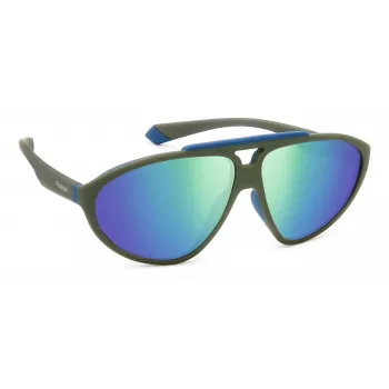 POLAROID PLD2151/S unisex slnečné okuliare havannový rám zelené polarizované sklá 62mm