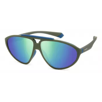 POLAROID PLD2151/S unisex slnečné okuliare havannový rám zelené polarizované sklá 62mm