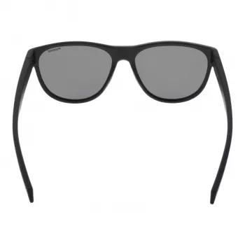 Polaroid PLD2156S56003 unisex hranaté slnečné okuliare - čierny rám, sivé polarizované TAC sklá, ochrana UV400