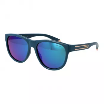 Polaroid PLD2156S56ZI9 unisex obdĺžnikové slnečné okuliare - Havana/sivé polarizované