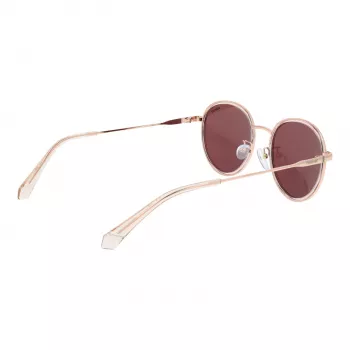 Polaroid PLD4173GSX51D unisex obdĺžnikové slnečné okuliare - čierny rám, sivé polarizované šošovky, 51 mm