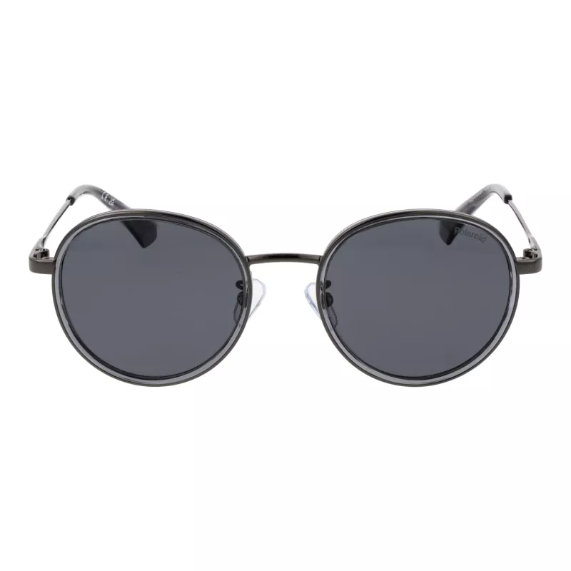Polaroid PLD4173GSX51K unisex hranaté slnečné okuliare – čierny rám sivé polarizované sklá 51 mm
