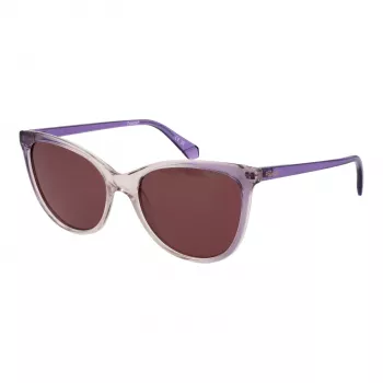 Polaroid PLD4179S55B3V Dámske obdĺžnikové slnečné okuliare - havana acetátový rám, hnedé polarizované šošovky