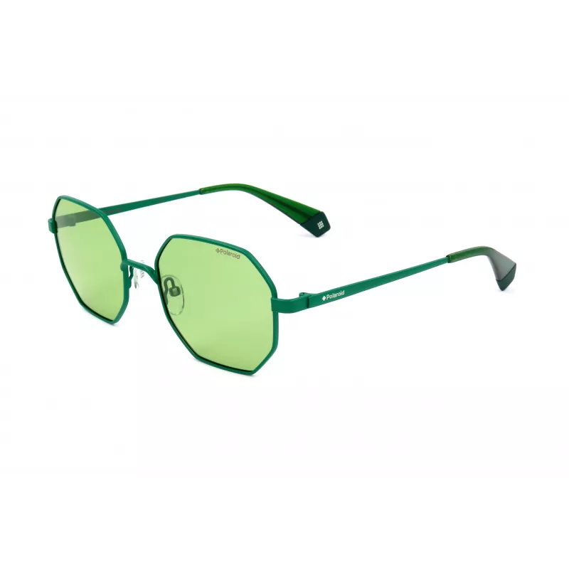 Polaroid PLD6067S1EDUC unisex slnečné okuliare - čierny rám, sivé polarizované šošovky, 53 mm
