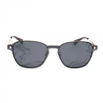 POLAROID PLD6119GCSJ5G unisex obdĺžnikové slnečné okuliare - rám Havana, sivé polarizované sklá, 53 mm