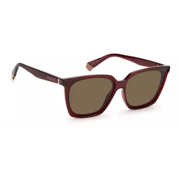 POLAROID PLD6160SC9ASP dámske obdĺžnikové slnečné okuliare - Smoke Grey Polarized