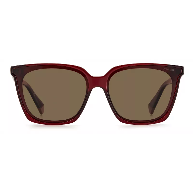 POLAROID PLD6160SC9ASP dámske obdĺžnikové slnečné okuliare - Smoke Grey Polarized