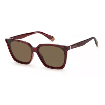 POLAROID PLD6160SC9ASP dámske obdĺžnikové slnečné okuliare - Smoke Grey Polarized