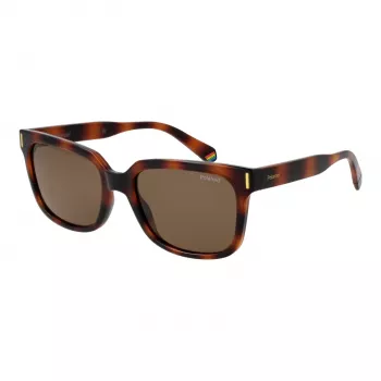 POLAROID PLD6191S54086 unisex polarizované slnečné okuliare Havana 54 mm