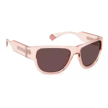 Polaroid PLD6197S slnečné okuliare unisex Havana rám zelené polarizované sklo 55 mm