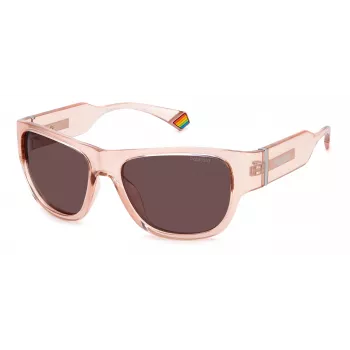 Polaroid PLD6197S slnečné okuliare unisex Havana rám zelené polarizované sklo 55 mm