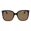 Polaroid PLD6218S56086 dámske aviator slnečné okuliare Havana hnedé polarizované 56 mm