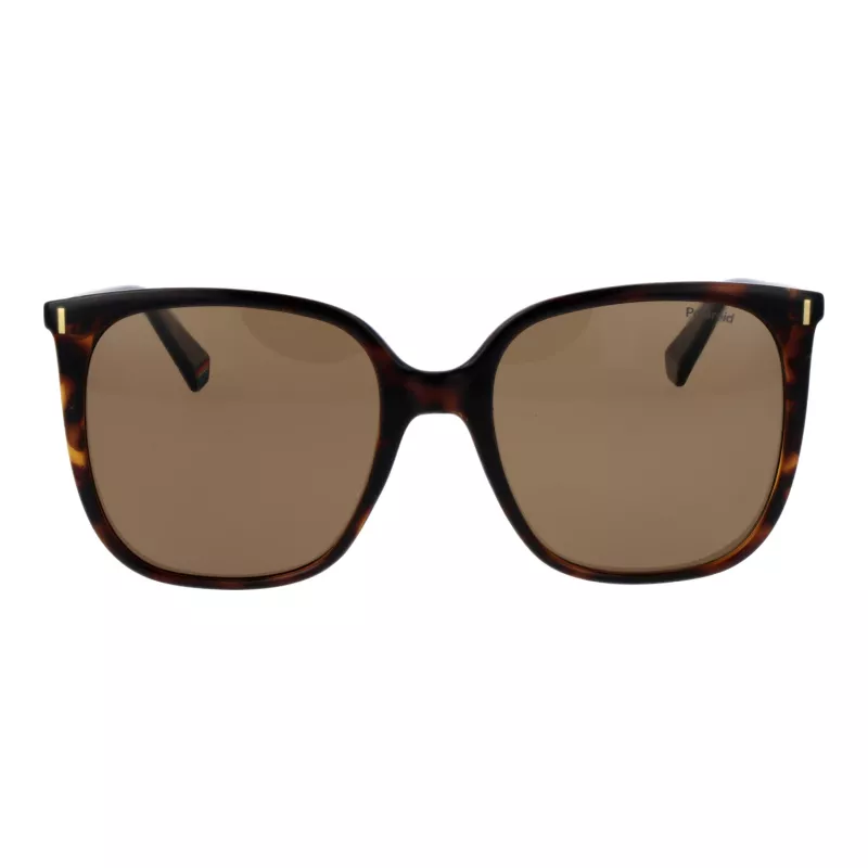 Polaroid PLD6218S56086 dámske aviator slnečné okuliare Havana hnedé polarizované 56 mm