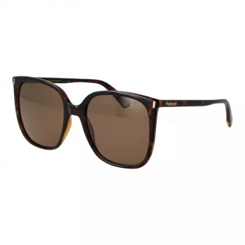 Polaroid PLD6218S56086 dámske aviator slnečné okuliare Havana hnedé polarizované 56 mm