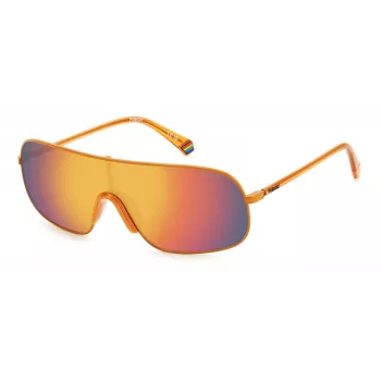 POLAROID PLD6222SL7Q unisex slnečné okuliare - havana rám, zelené polarizované šošovky, 57 mm