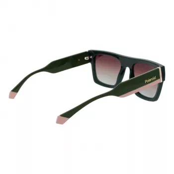 Polaroid PLD6224SX541E Unisex obdĺžnikové slnečné okuliare - sivé sklá, čierno-sivý rám