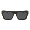 POLAROID PLD6224SX543Y unisex obdĺžnikové slnečné okuliare Havana zelené 54 mm