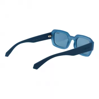 Polaroid PLD6239SX51MV unisex obdĺžnikové slnečné okuliare - čierny rám sivé šošovky 51mm