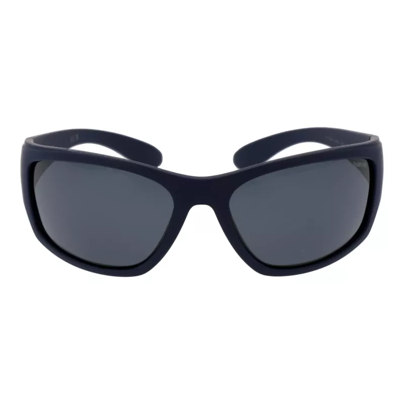 Polaroid PLD7005S63863 Unisex obdĺžnikové slnečné okuliare - čierna/sivá - polarizované UV400