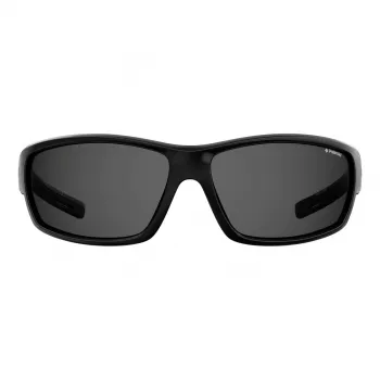 POLAROID PLD7029S807 Unisex športové slnečné okuliare - polarizované sivé šošovky - čierny rám