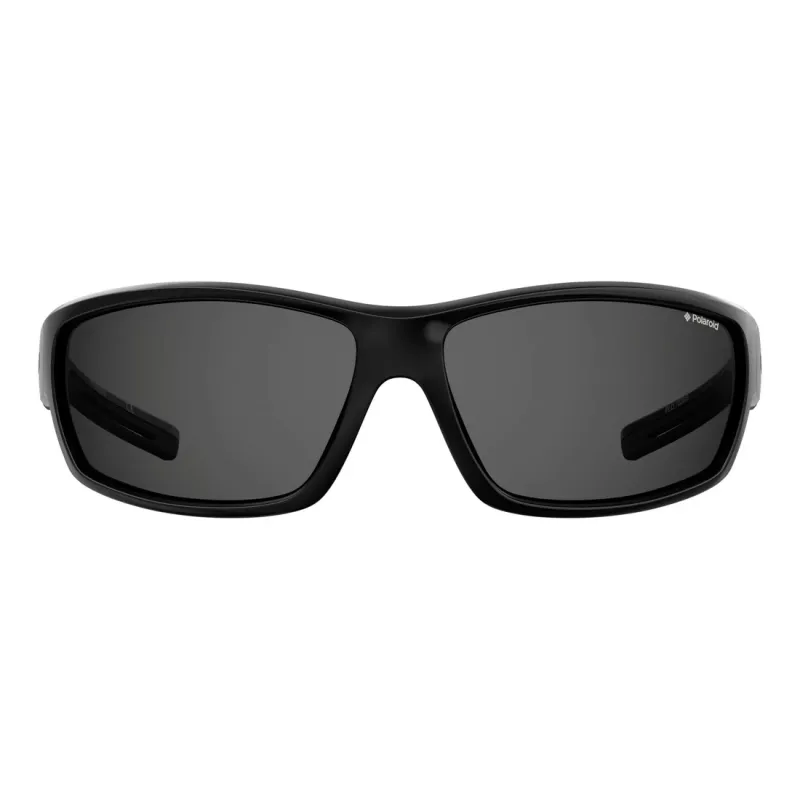 POLAROID PLD7029S807 Unisex športové slnečné okuliare - polarizované sivé šošovky - čierny rám