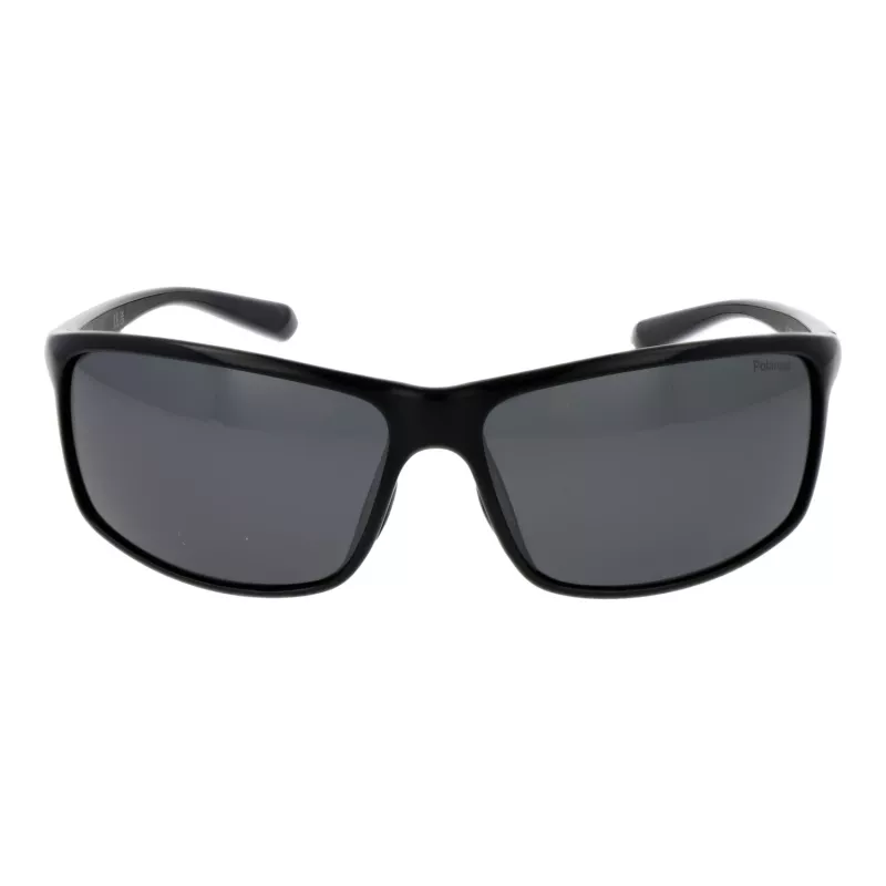Polaroid PLD7036S63807 unisex obdĺžnikové slnečné okuliare - čierny rám, sivé sklá