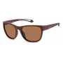 Polaroid PLD7051S7BL unisex slnečné okuliare - čierny rám, sivé polarizované šošovky, 57 mm