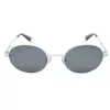 POLAROID unisex PLD6066SVK6EX slnečné okuliare - čierny rám, sivé polarizované šošovky, 51 mm