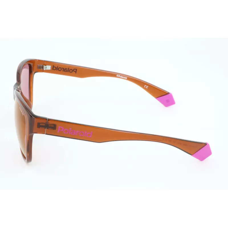 POLAROID Unisex PLD6077FS-09Q slnečné okuliare polarizované hranaté čierny rám sivé sklá 58/17/140 mm