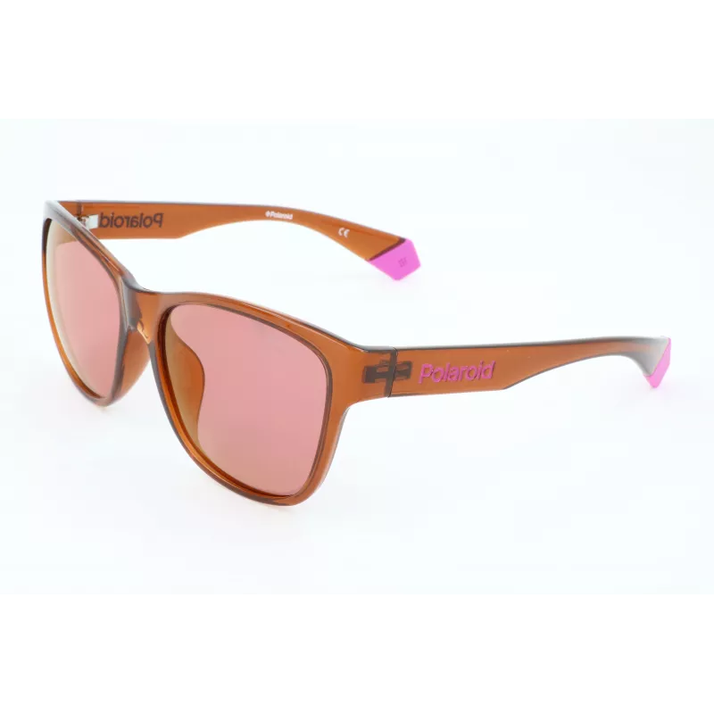 POLAROID Unisex PLD6077FS-09Q slnečné okuliare polarizované hranaté čierny rám sivé sklá 58/17/140 mm