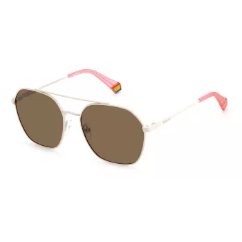 POLAROID unisex PLD6172S10ASP slnečné okuliare - čierny rám, sivé šošovky, 57 mm