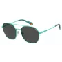 POLAROID unisex PLD6172S5CB pilot slnečné okuliare - čierny rám, sivé polarizované sklá, 57 mm